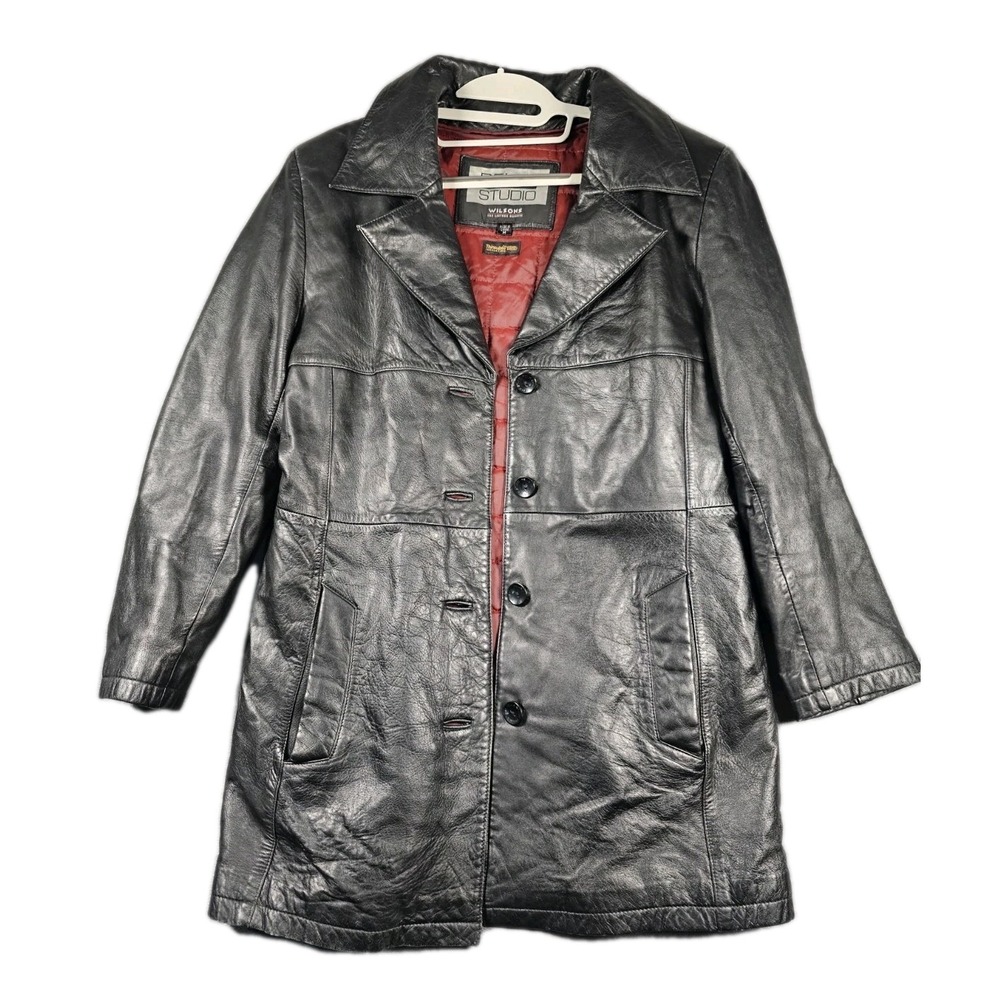 Pelle Wilson's Leather Women's‎ Medium Black Thinsulate Ultra Jacket Quilt Lined